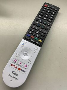 【ｂwy-13-022】SHARP/シャープ テレビ リモコン GB320SA？型番シール無　