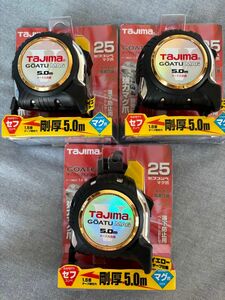 タジマ　TAJIMA 剛厚G 25mm幅5.0m セフマグ　磁石付爪　マグ爪　イエロー