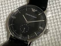 EMPORIOARMANI エンポリオアルマーニ　メンズ腕時計 スモセコ AR-0382_画像1