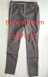 the emporium ジエンポリアム レディース Mサイズ パンツ ボトムス 柄 グレー gray ストレッチ生地