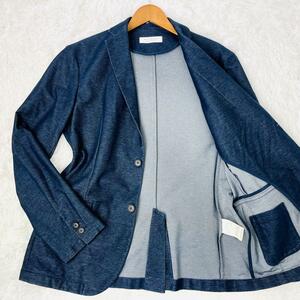  превосходный товар United Arrows [ редкий размер L Denim стрейч материалы ]UNITED ARROWS tailored jacket Anne темно синий summer жакет темно-синий 