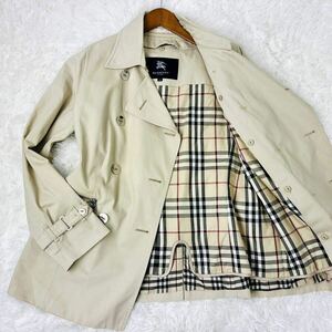  large size ultimate beautiful goods Burberry London [noba check through year have on 3L corresponding ] BURBERRY LONDON coat jacket feather weave travel event 13 number 