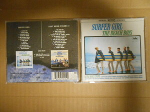 HDCD The Beach Boys 「SURFER GIRL/SHUT DOWN VOL. 2」 輸入盤 7243 5 31515 2 2 EU製 盤に軽いかすり傷 2枚のLP+ボーナス３曲の全27曲　