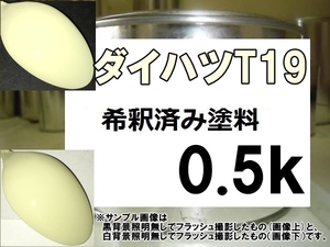 ◆ ダイハツT19　塗料　コットンアイボリー　エッセ　ミラ　タント