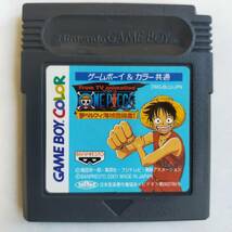 ONE PIECE 夢のルフィ海賊団誕生! GameBoy ゲームボーイカラー 動作確認済・端子清掃済[GB8546_101]_画像1