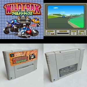 ワイルドトラックス(CAR) スーパーファミコン 動作確認済・端子清掃済[SFC6104_223]