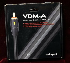 A&P*AUDIO-QUEST VDMA RCA 1.5M box scratch equipped ( present condition .)( free shipping )