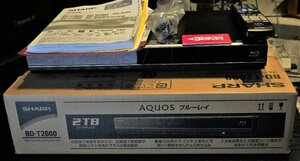 A&P●SHARP： AQUOS：：BD-T2600 [ブルーレイディスクレコーダー HDD2TB：3チューナー；元箱：説明書：付き