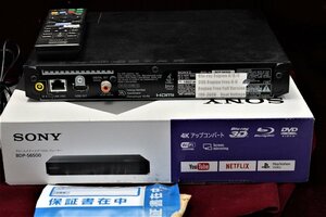 A&P●SONY：BDP-S6500：●(dvd-free)●元箱：説明書：保証書（未記入）付：USED