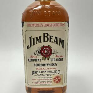 【UD83ST】未開栓 JIM BEAM ジムビーム ケンタッキー バーボンウイスキー ホワイトラベル 1000ml ONE LITER 古酒 洋酒 お酒の画像4