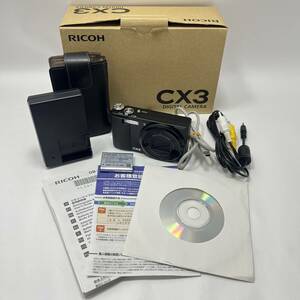 [UD169ST]RICOH CX3 Ricoh compact digital camera black digital camera accessory have optics equipment * Junk operation not yet verification 