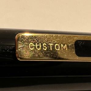 【OMO269YB】PILOT パイロット CUSTOM カスタム ペン先 14K 585 刻印有 黒 ブラック 万年筆 筆記用具 文房具 中古 筆記未確認の画像7