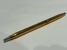 【OMO525YS】CROSS クロス 高級 ボールペン 2本セット 1/20 14KT GOLD FILLED ゴールド×シルバー 筆記具 文房具 ジャンク品_画像3