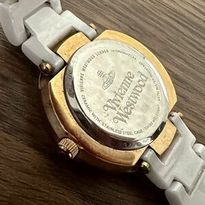 【1円〜】Vivienne Westwood ヴィヴィアンウエストウッド 腕時計 オーブ セラミック VV124WHWH レディース クオーツ 動作未確認 の画像5