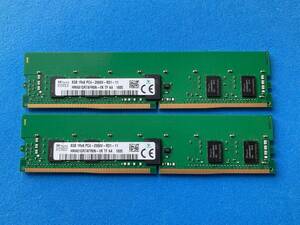 計16GB(8GBx2枚) SK hynix 1Rx8 PC4-2666V DDR4 RDIMM サーバー用メモリ HMA81GR7AFR8N-VK TF AA 送料無料