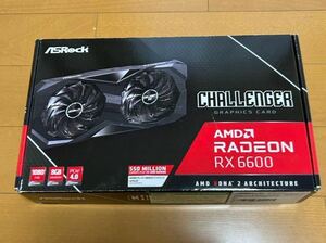 ASRock RX6600 Challenger D 8G RX6600 CLD 8G AMD Radeon RX 6600 搭載 GDDR6 8GB グラフィックカード ボード オリジナルクーラー デュアルファンモデル