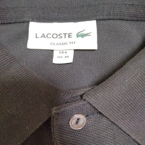 LACOSTE ラコステ L1212 半袖ポロシャツ ブラック FR 4 US M の画像3
