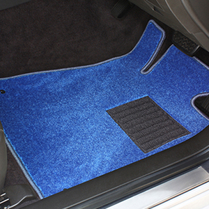 フロアマット デラックスタイプ ビクトリー・ブルー トヨタ サクシード H24/04-H26/09 4WD/バン・ワゴン共通
