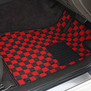  коврик на пол Deluxe модель проверка * красный Peugeot 208 H24/11-R02/08 правый руль 