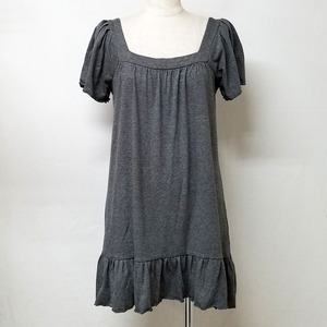  and bai Pinky and Diane &byP&D* spring summer tunic gray [38] knees height square neck sleeve flair *No.7748