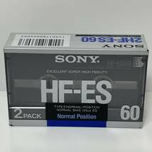 未開封■SONY HF-ES 60 2パック ノーマルポジション TYPE Ⅰカセットテープ ソニー■136_画像1