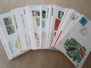 * Japan stamp First Day Cover 105 sheets Showa era 41 year ~ all Japan mail stamp spread association *