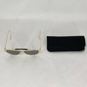 1円スタート 【美品】テンダーロイン ティアドロップ サングラス チョッパー 金フレーム/黒レンズ TEARDROP sunglasses Choppers ケース付