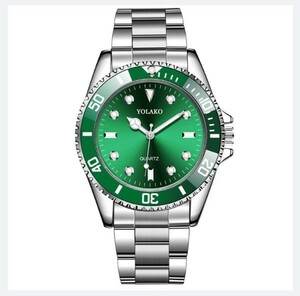 ■送料無料■新品♪ミリターリービジネス腕時計グリーン緑/30m防水【ディーゼル 