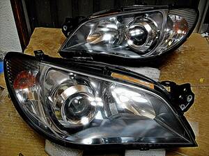 美品 SubaruGenuine GG GD GDB Impreza 後期 鷹目 WRX STI HID キセノン ヘッドLight leftright