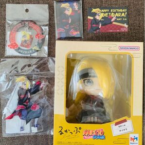 NARUTO デイダラ 芸術は爆発だ！セット るかっぷ 缶バッジ アクスタ　誕生日特典カード　5点