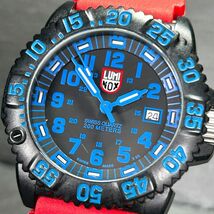 LUMINOX ルミノックス Navy SEALs ネイビーシールズ 3050シリーズ 3053 カラーマークシリーズ 腕時計 クオーツ アナログ ダイバーズ メンズ_画像2