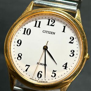 CITIZEN シチズン FORMA フォルマ 4631-E63051 腕時計 クオーツ アナログ 3針 シルバー ゴールド ホワイト文字盤 ステンレスチール メンズの画像2