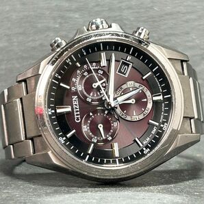 CITIZEN シチズン ATTESA アテッサ デュラテクト AT3050-51E 腕時計 電波ソーラー アナログ カレンダー チタニウム メンズ 動作確認済みの画像4