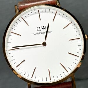 Daniel Wellington ダニエルウェリントン クラシック B40R1 腕時計 クオーツ アナログ ゴールド ホワイト文字盤 替えベルト 新品電池交換済