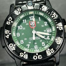 LUMINOX ルミノックス NAVY SEALs ネイビーシールズ 3017 腕時計 クオーツ アナログ カレンダー ミリタリー グリーン 特殊部隊 メンズ_画像1