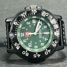 LUMINOX ルミノックス NAVY SEALs ネイビーシールズ 3017 腕時計 クオーツ アナログ カレンダー ミリタリー グリーン 特殊部隊 メンズ_画像4