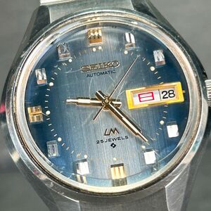 1970年代製 SEIKO セイコー LM ロードマチック 5306-7290 腕時計 自動巻き アナログ 諏訪精工舎 ステンレススチール カレンダー 動作確認済
