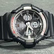 CASIO カシオ G-SHOCK ジーショック GAW-100-1A 腕時計 タフソーラー 電波ソーラー アナデジ ブラック ステンレススチール 動作確認済み_画像6