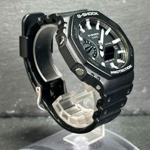 美品 CASIO カシオ G-SHOCK ジーショック GA-2100-1A 腕時計 クオーツ アナデジ 多機能 ブラック オクタゴン ステンレス 新品電池交換済み_画像5