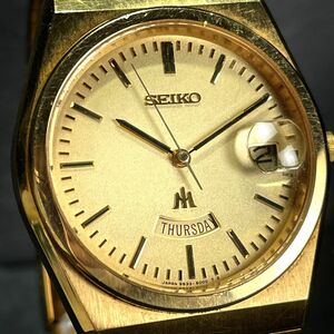 SEIKO セイコー MAJESTA マジェスタ SBDT008 腕時計 アナログ クオーツ カレンダー 3針 ゴールド文字盤 メタルベルト ステンレススチール