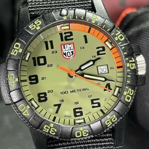 新品 LUMINOX ルミノックス XS.0337 Leatherback SEA Turtle Giant タートルジャイアント 腕時計 クオーツ ミリタリー カーキ カレンダーの画像1