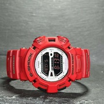 超美品 CASIO G-SHOCK カシオ ジーショック MUDMAN マッドマン G-9000MX-4JF 腕時計 クオーツ 海外モデル アナログ デジタル レッド メンズ_画像5