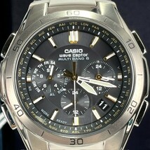 新品 CASIO カシオ wave ceptor ウェーブセプター WVQ-M410DE-1A3JF 電波 ソーラー 電波時計 腕時計 電波ソーラー ブラック クロノグラフ_画像2