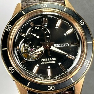 美品 SEIKO セイコー PRESAGE プレサージュ 腕時計 自動巻き SARY192 メカニカル アナログ ブラック Style60’s オープンハート