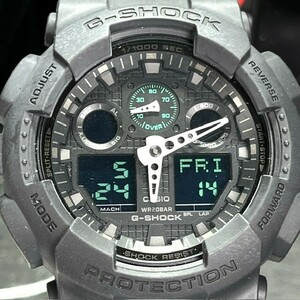 新品 CASIO G-SHOCK カシオ ジーショック GA-100MB-1AER Military black ミリタリーブラック 腕時計 クオーツ アナログ デジタル メンズ