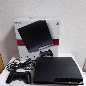 SONY PlayStation3 PS3 120GB チャコール・ブラック CECH-2000A 本体 電源コード AVケーブル 箱付 ディスク
