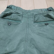 60s 米軍 ジャングルファティーグパンツ 4th リップストップ XS-S ミリタリーパンツ ARMY_画像7