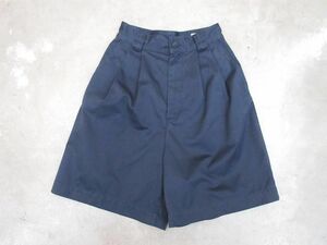 ゆうパケットOK DANTON ダントン 無地 ハーフ パンツ size34/紺 ■◇