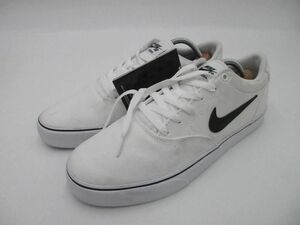 美品 NIKE ナイキ SB クロン 2 キャンバス DM3494-100 ローカット スニーカー size27.0/白ｘ黒 ■■◎