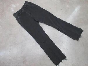 5 1/2 ファイブアンドハーフ カットオフ デニムパンツ size27/黒 ■■